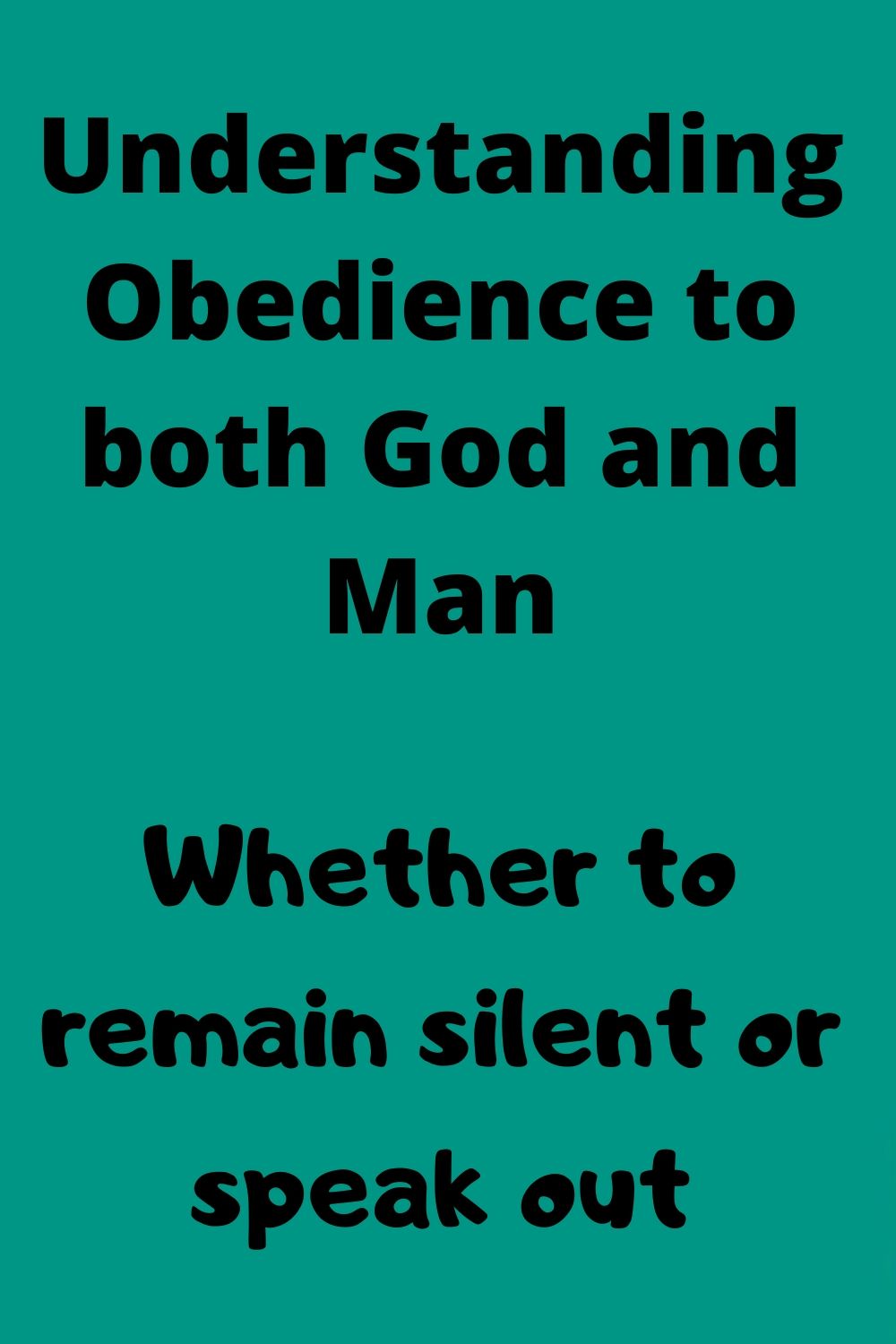 Apologize: Understanding Obedience to God and Man